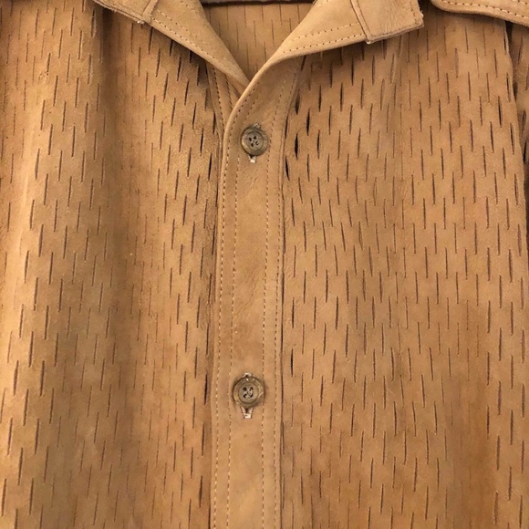 Vintage 70-80's a Robert Lewis idea Men's Suede Shirt Size: 42 - Picture 5 of 15